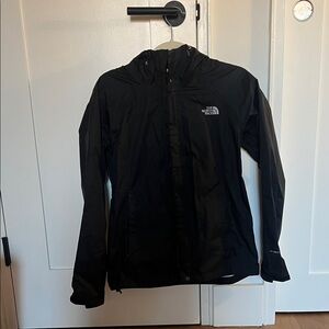 The North Face Black Hooded Rain Jacket